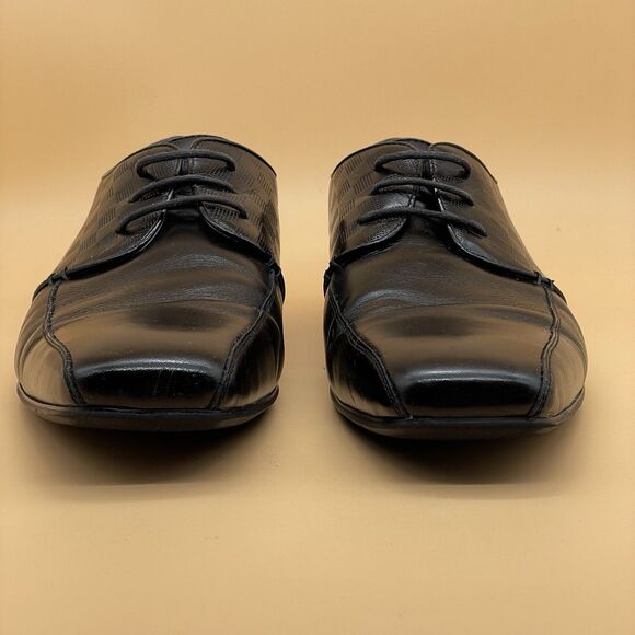 Stacy Adams Oxford Dress Shoes Men’s 11.5M Printed Black Leather 24655 Formal main image 16